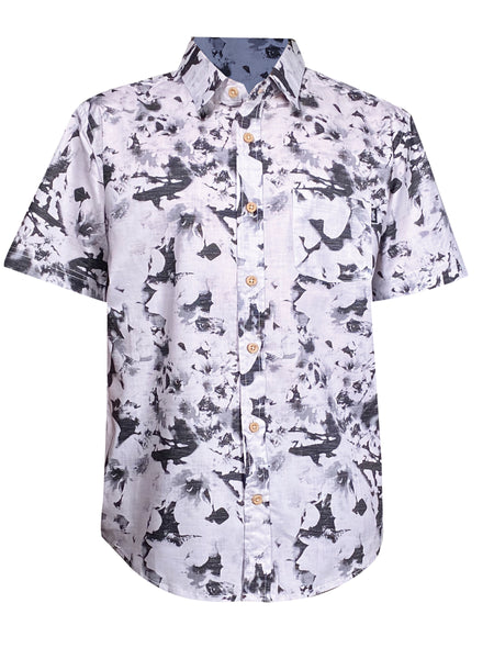 INDY FLORAL STRETCH BUTTON UP